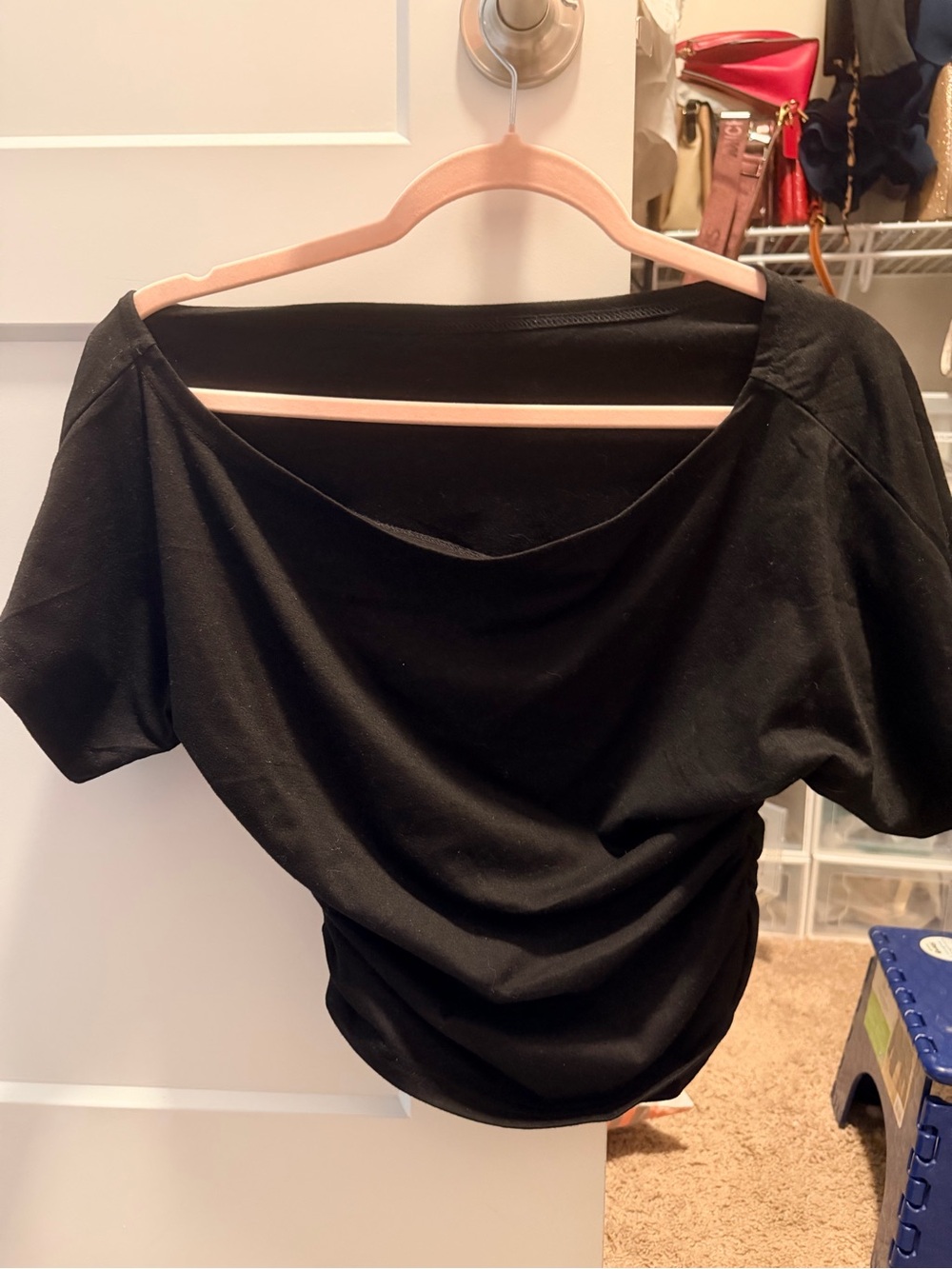 Black Off-Shoulder Women’s Top